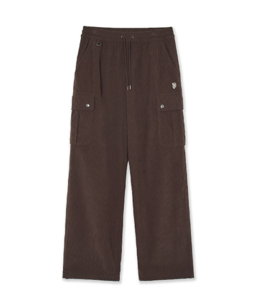 Vintage Corduroy Cargo Wide Pants