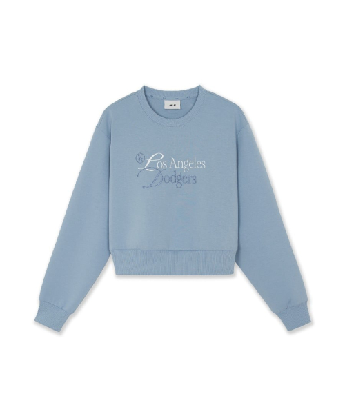 WOMENS BASIC SERIFF BIG LETTERING LOGO SWEATSHIRTS