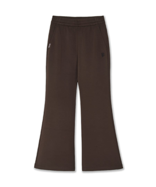 WOMENS BASIC MODAL BRUSHED WIDE FLARE PANTS
