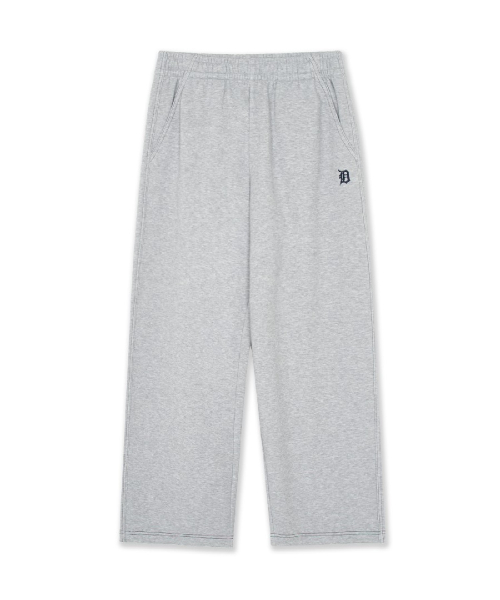 Basic Small Logo Brushed Wide Pants