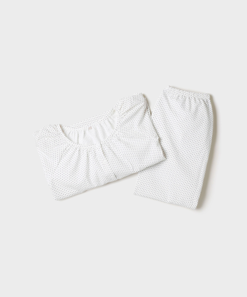 [COMFORT] Ruffle Long-Sleeve Pajamas_SPLOG49A08