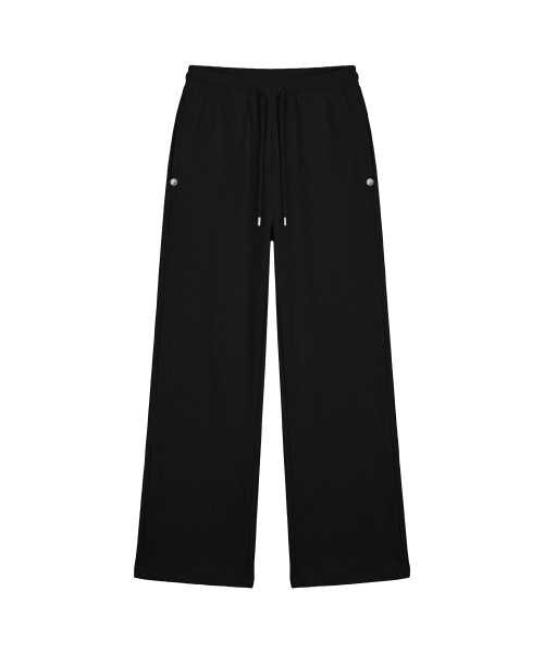 엠블럼 글리터 로우라이즈 이지 팬츠_블랙 Emblem Glitter Ezzy Pants_Black