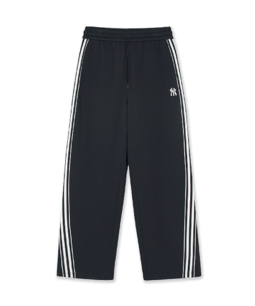 Basic Small Logo Brushed Wide Curved Track Pants