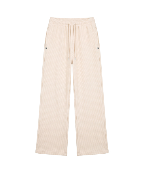 엠블럼 글리터 로우라이즈 이지 팬츠_크림 Emblem Glitter Ezzy Pants_Cream