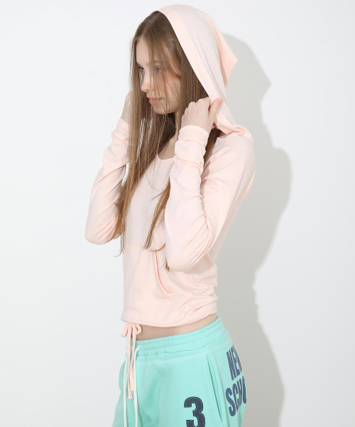 Gummy Raglan Hoodie Peach