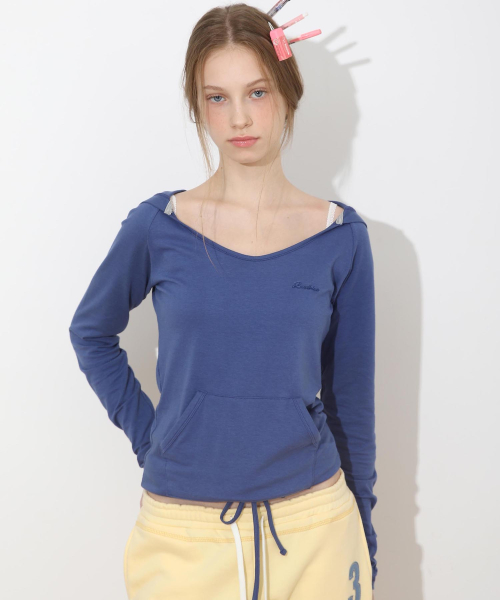 Gummy Raglan Hoodie Blue Berry