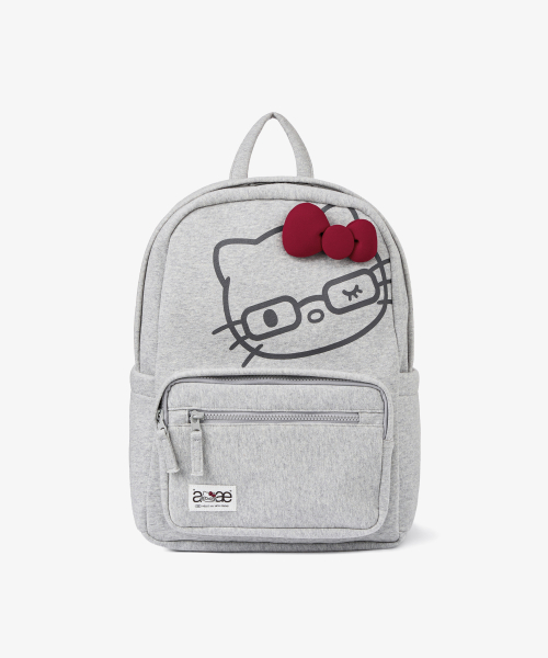 HELLO KITTY FACE BACKPACK [GREY]