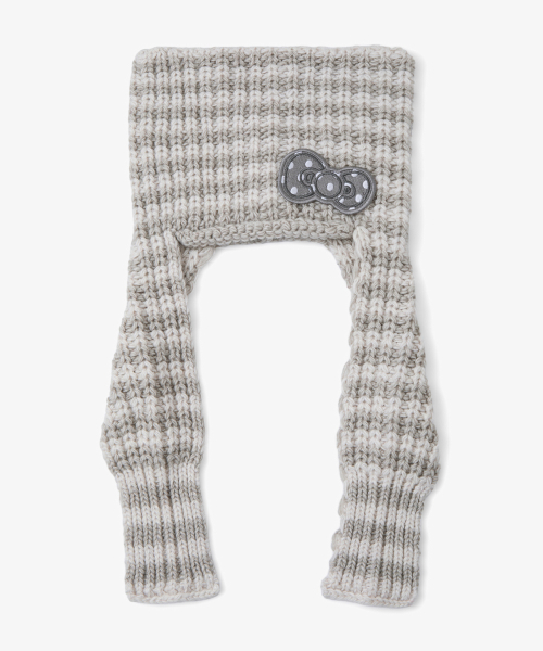 HELLO KITTY BULKY SQUARE BEANIE [GREY]