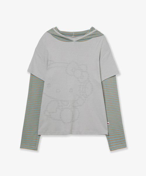 HELLO KITTY LAYERED HOODIE [MINT]