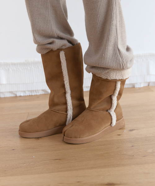 TABI SHEARLING BOOTS (CHESTNUT BROWN)