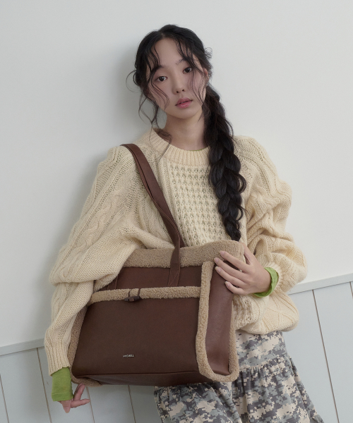 Pasha Fur Shopper Bag_35073SH (2 Colors)