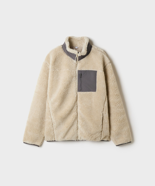 Dumble Woven Contrast Zip-Up_SPFZG4TC04