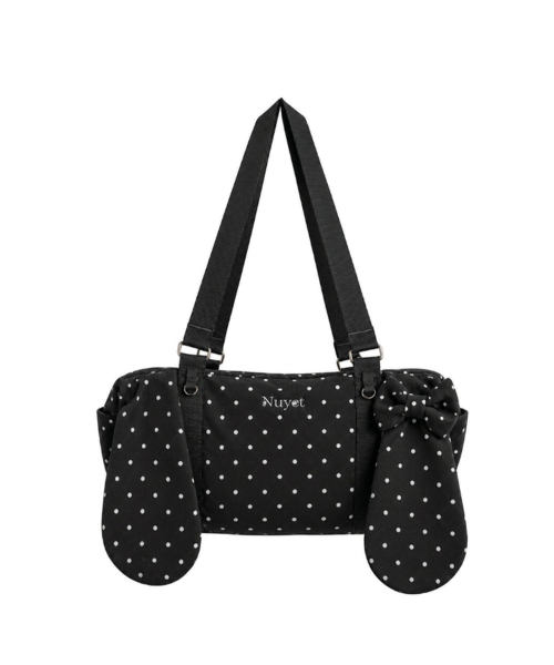 Bunny Ribbon Boston Bag _ Black