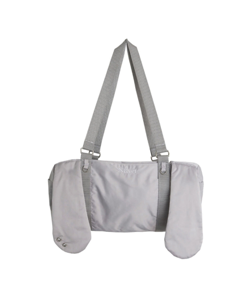 Piercing bunny boston bag _ Grey