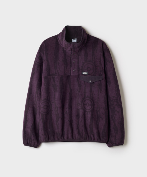POKEMON Fleece Half-Zip (Purple)_SPFZG4TU06