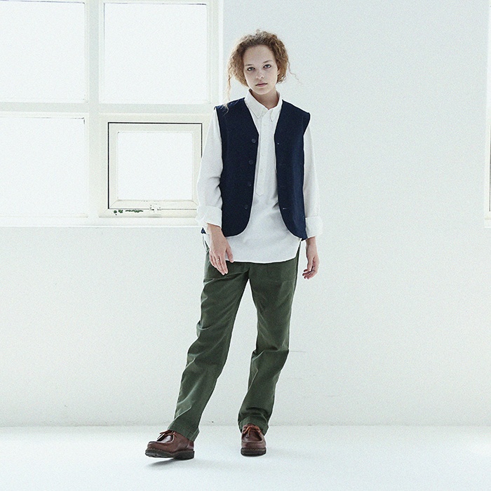 유니폼브릿지(UNIFORM BRIDGE) cotton fatigue pants forest