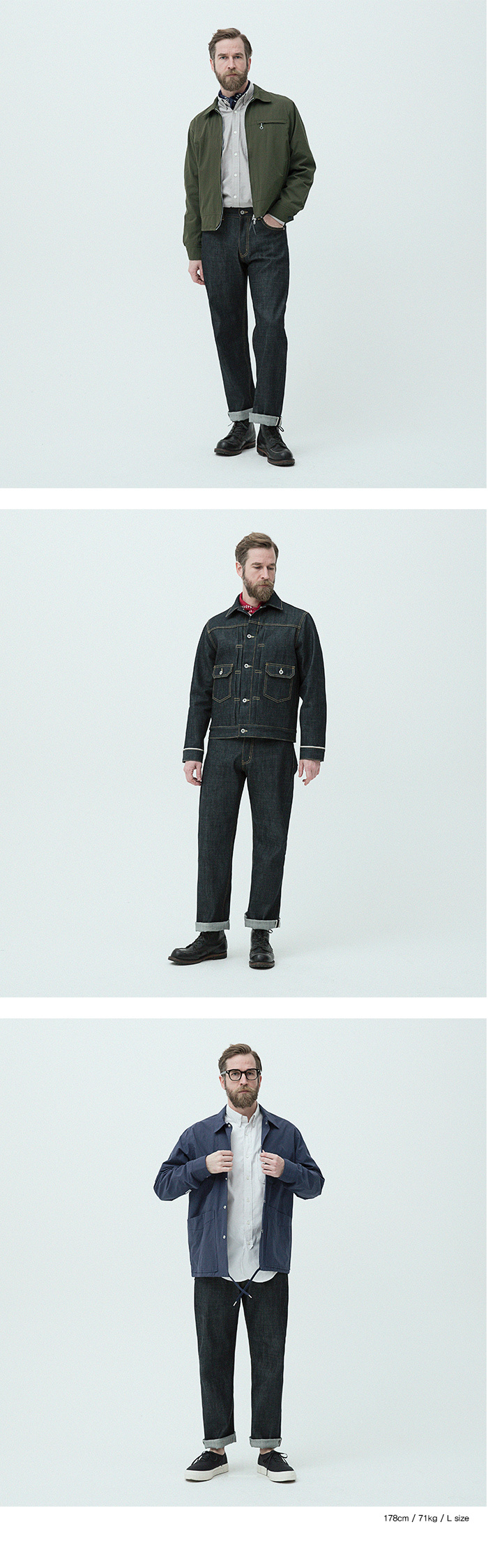 유니폼브릿지(UNIFORM BRIDGE) selvedge denim pants indigo