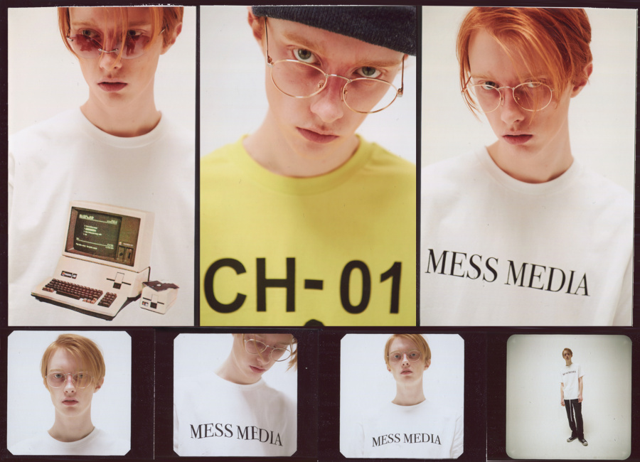 슬레지코너(SLEAZY CORNER) LOGO HALF T SHIRT-WHITE