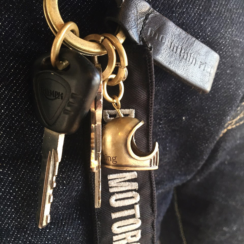 매닉(MANIC) BELL MOTO3 BRASS KEYRING