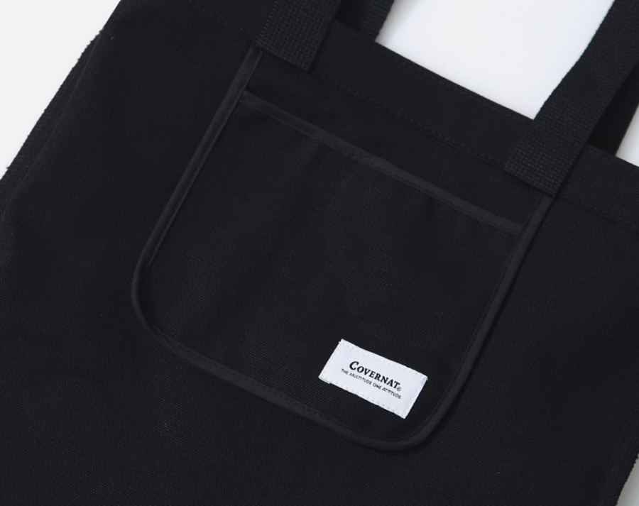 커버낫(COVERNAT) C LOGO ECO BAG BLACK