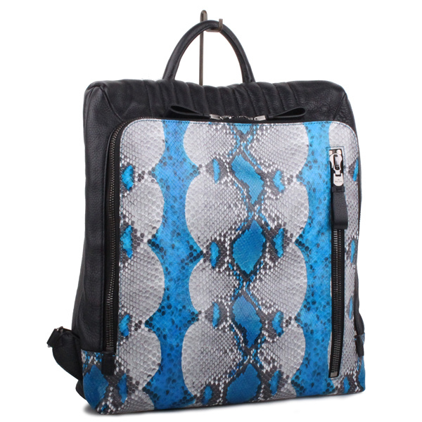 피에스메리제인(PSMARYJANE) 헬레나 블루파이톤 백팩