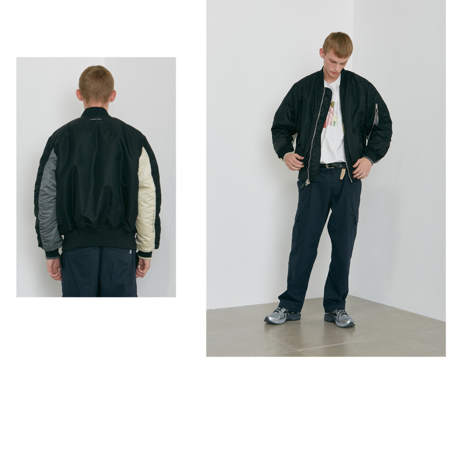 라이풀(LIFUL) ALPHA X LIFUL MA-1 PARKA black
