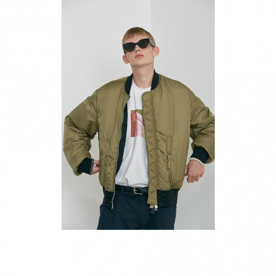 라이풀(LIFUL) ALPHA X LIFUL MA-1 PARKA black