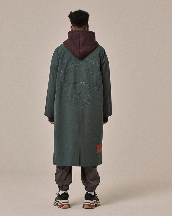 오베르(OVERR) 18SS SIDE POSTCARD KHAKI COAT