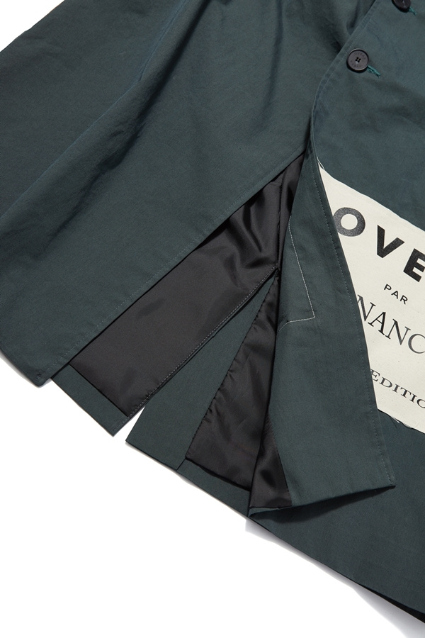 오베르(OVERR) 18SS SIDE POSTCARD KHAKI COAT