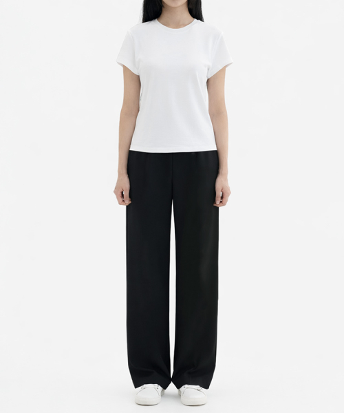 unisex semi wide banding slacks