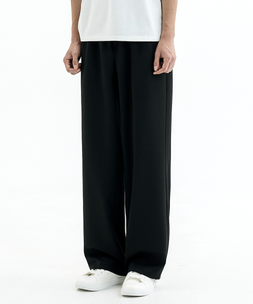 unisex semi wide banding slacks