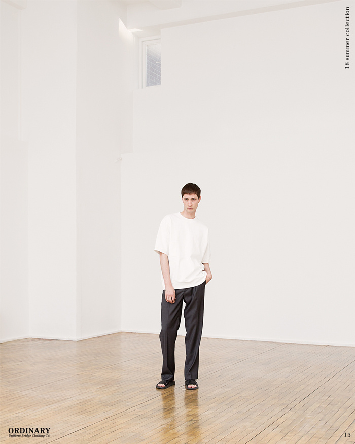 유니폼브릿지(UNIFORM BRIDGE) wide slacks pants black