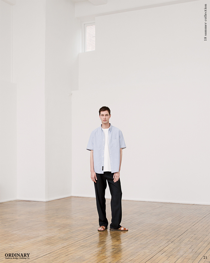 유니폼브릿지(UNIFORM BRIDGE) wide slacks pants black