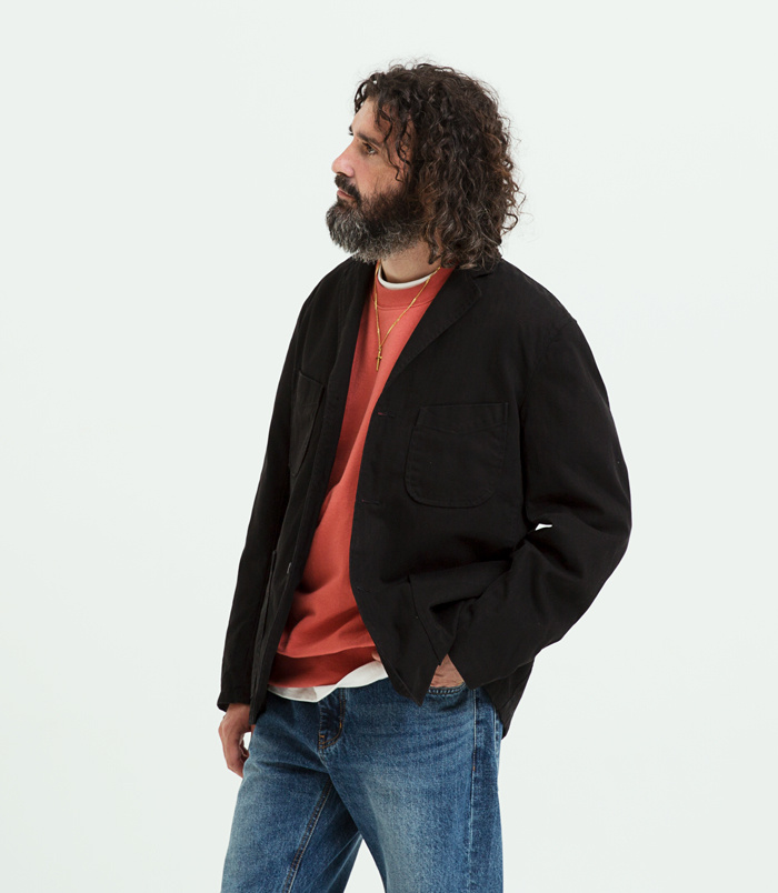 유니폼브릿지(UNIFORM BRIDGE) 18fw pocket sweat shirts black