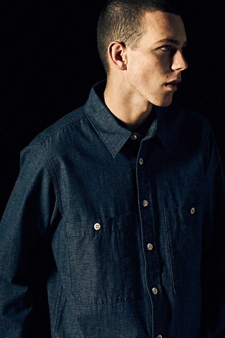 에스피오나지(ESPIONAGE) Cole Work Shirts Covert