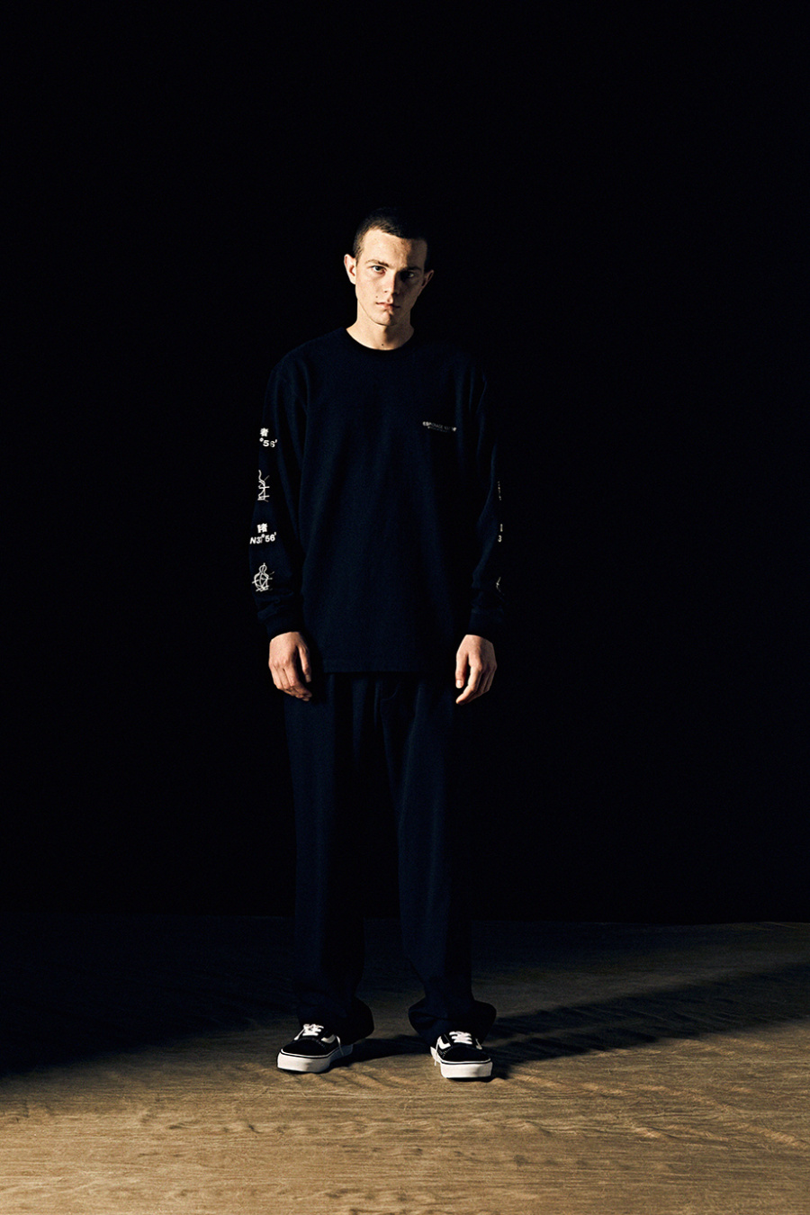 에스피오나지(ESPIONAGE) Luke 2 Tuck Easy Pants Black