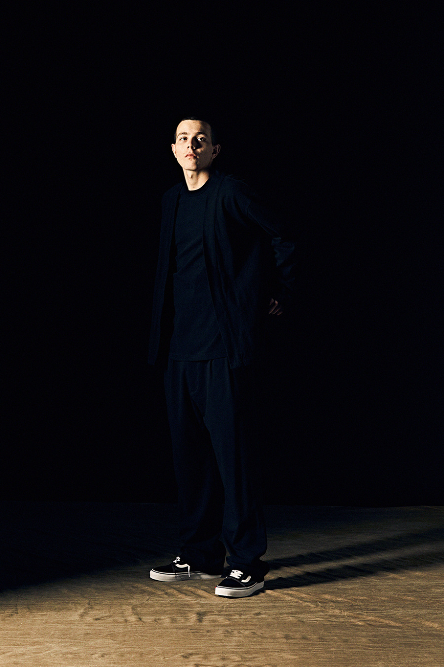 에스피오나지(ESPIONAGE) Luke 2 Tuck Easy Pants Black