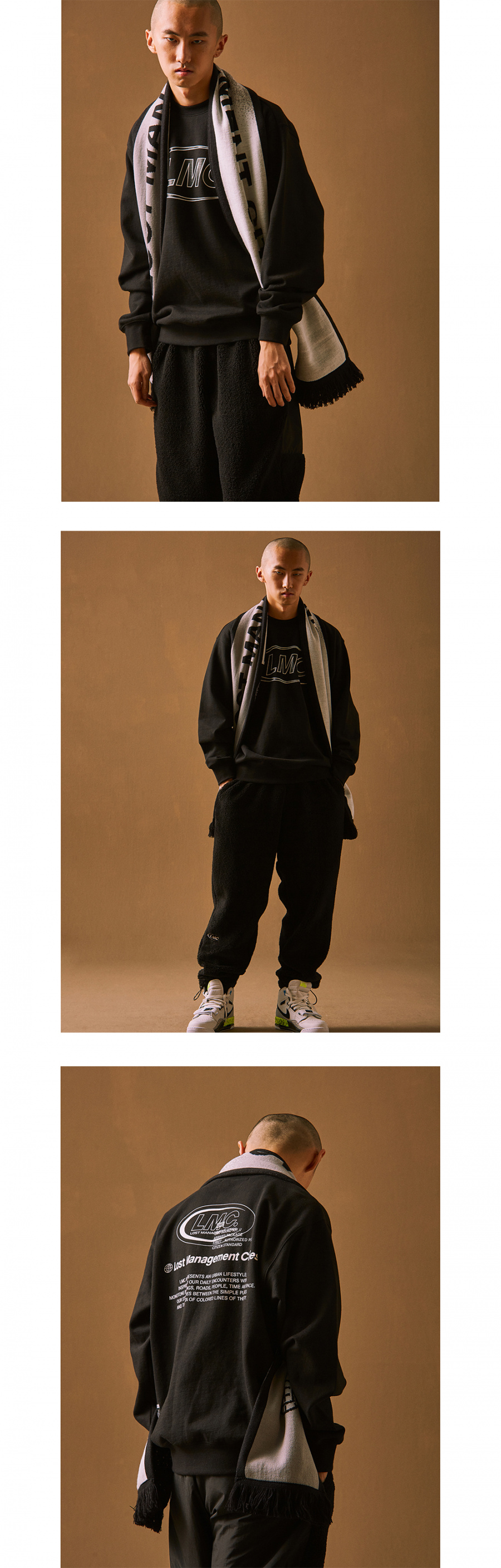 엘엠씨(LMC) LMC CO LOGO OVERLAP SWEATSHIRT black