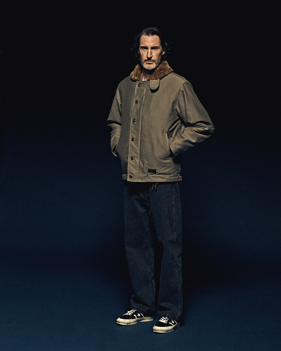 에스피오나지(ESPIONAGE) Lander N-1 Deck Jacket Grey Olive