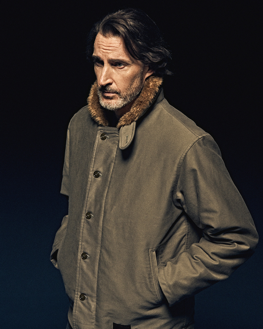 에스피오나지(ESPIONAGE) Lander N-1 Deck Jacket Grey Olive