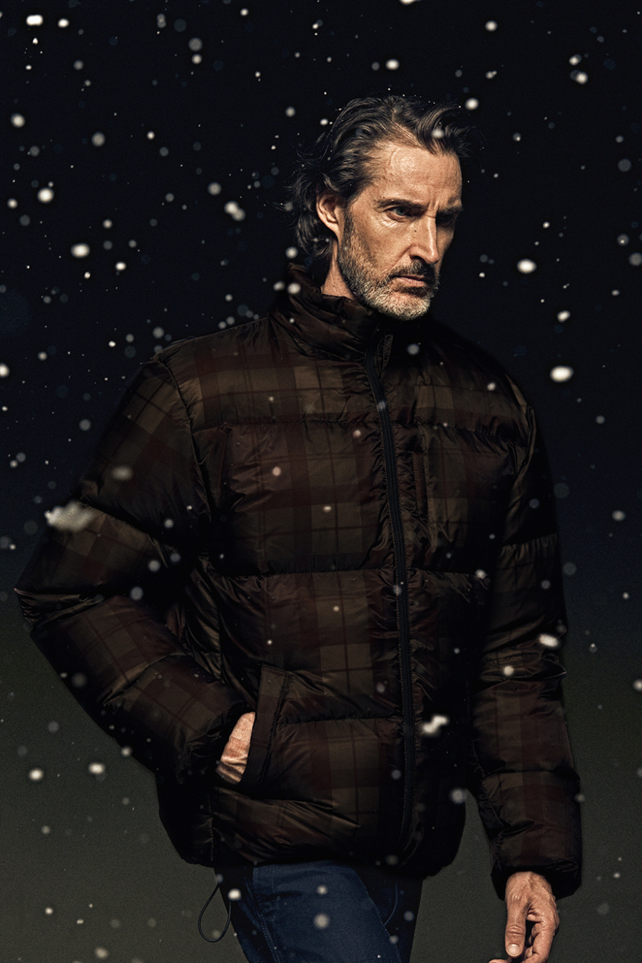 에스피오나지(ESPIONAGE) Elbert Puffer Down Jacket Black Watch