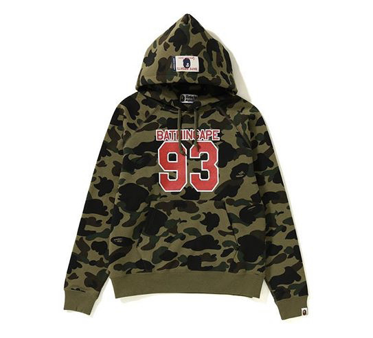 베이프(BAPE) 1ST CAMO 93 WIDE PULLOVER HOODIE L - 468,000원 | 무신사 스토어