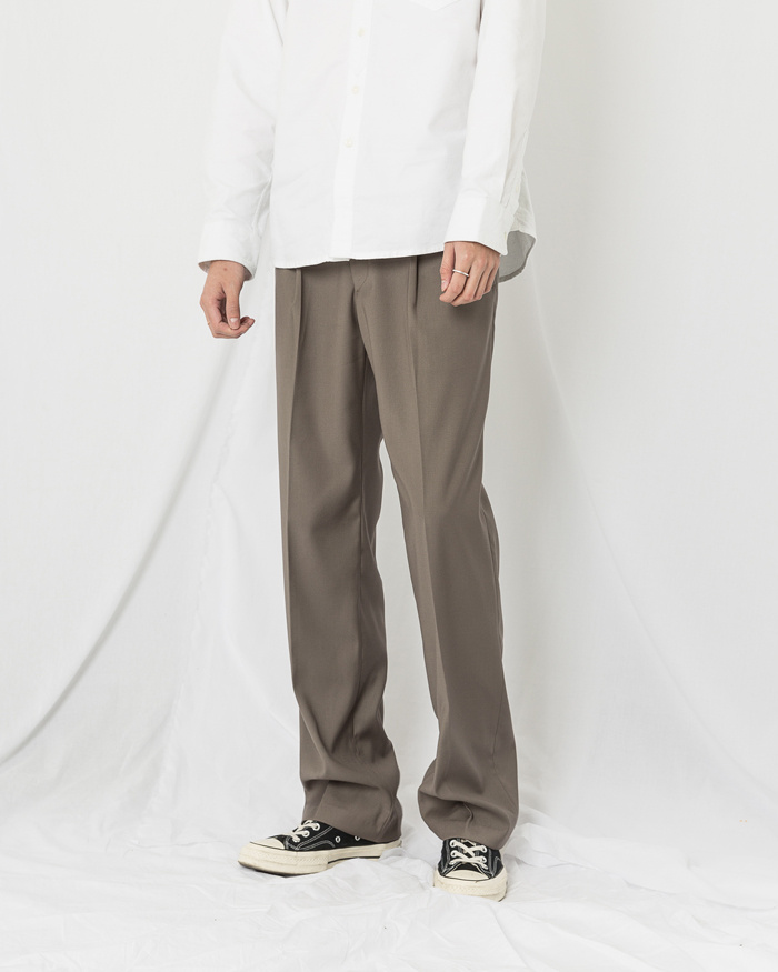 유니폼브릿지(UNIFORM BRIDGE) wide slacks pants beige