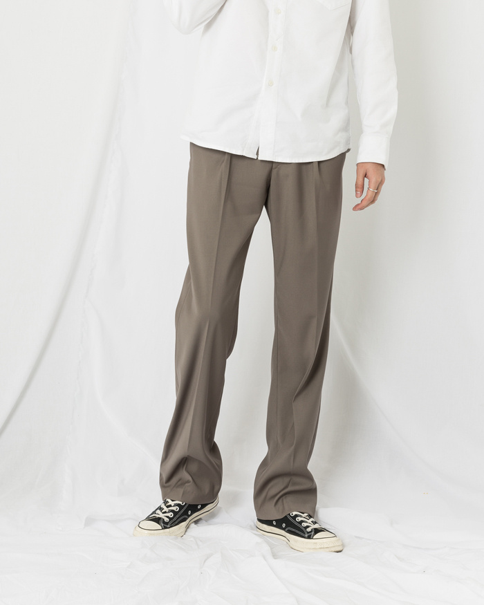 유니폼브릿지(UNIFORM BRIDGE) wide slacks pants beige