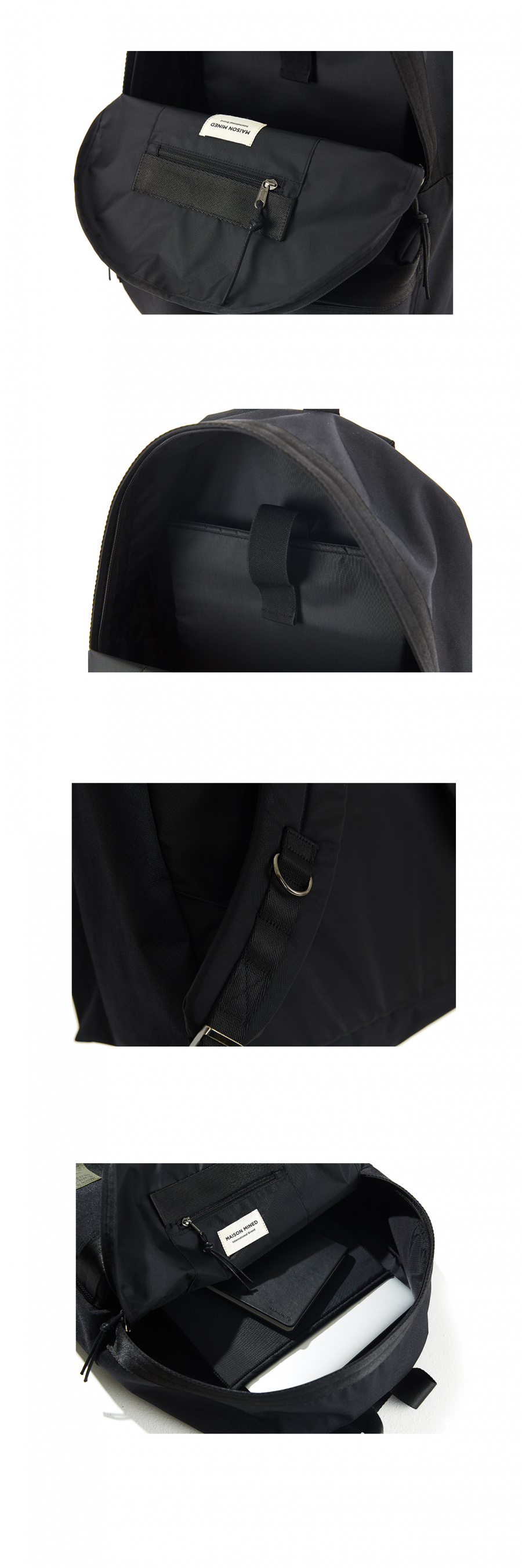 메종미네드(MAISON MINED) TWO POCKET BACKPACK