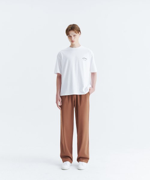 unisex semi wide banding slacks