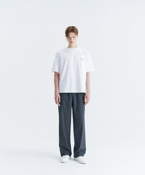 unisex semi wide banding slacks