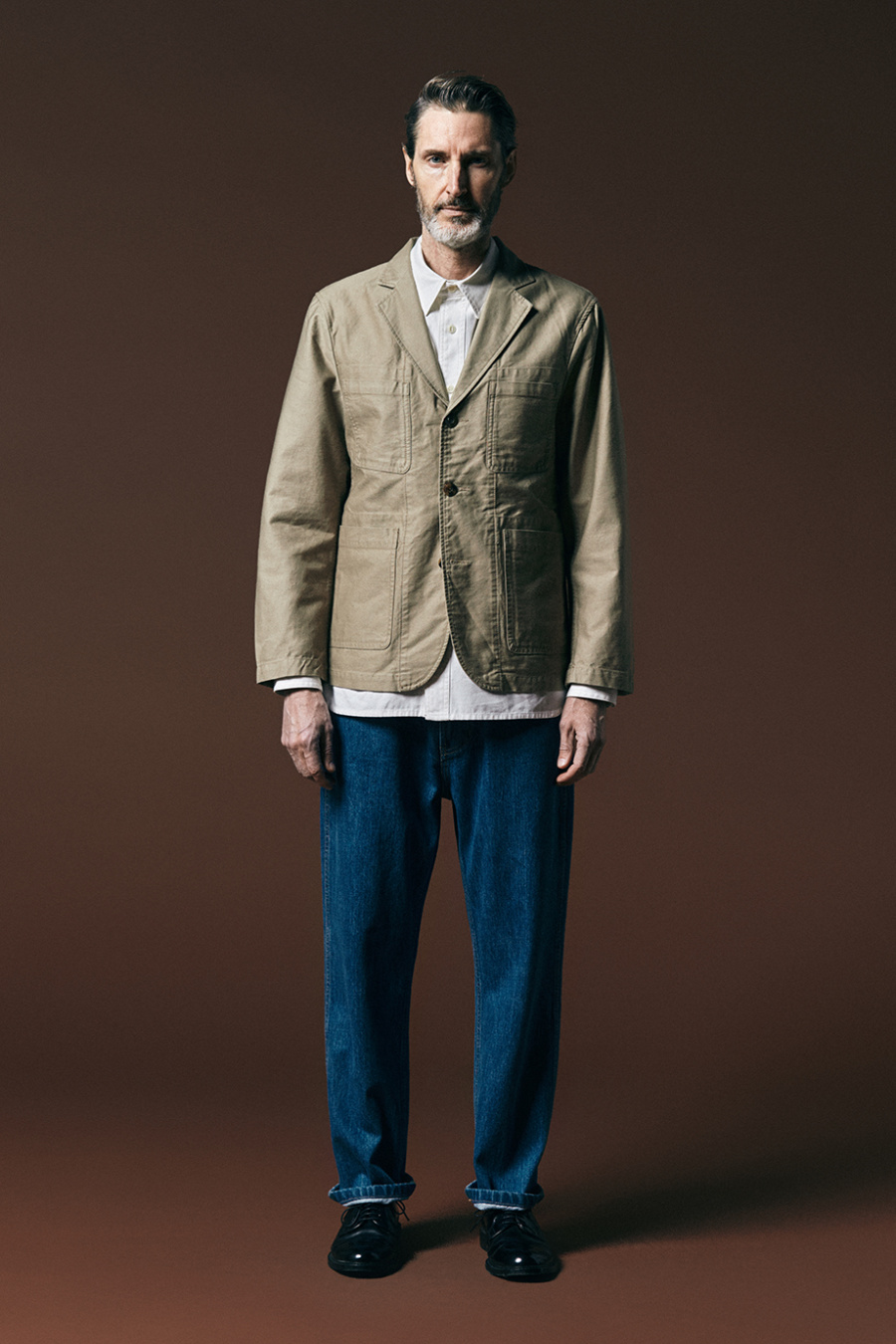 에스피오나지(ESPIONAGE) Larry Sack Coat Tan Beige