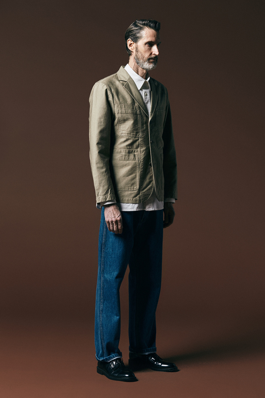 에스피오나지(ESPIONAGE) Larry Sack Coat Tan Beige
