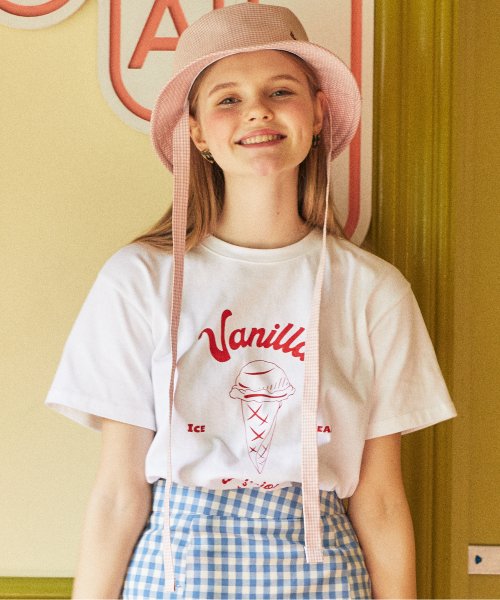 DE VANILLA TEE(WHITE)